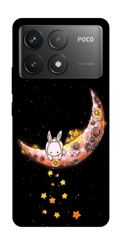 Чехол на Xiaomi Poco F6 Pro Moon rabbit фото 1 из 1