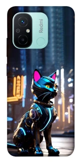 Чехол на Xiaomi Redmi 12C / Poco C55 Cyber cat фото 1 из 1