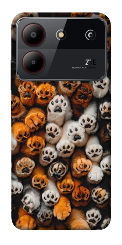 Чохол на ZTE Blade A54 4G Сat paws фото 1 з 1