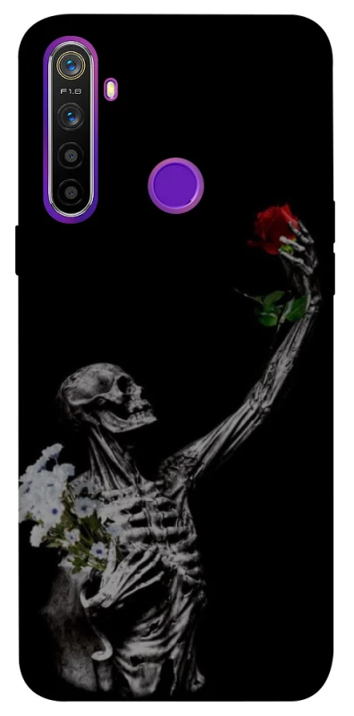 Чохол на Realme 5 Skeleton vs Rose фото 1 з 1