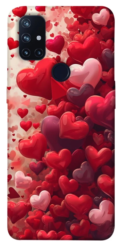 Чохол на OnePlus Nord N10 5G Many hearts фото 1 з 1