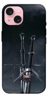 Чехол на Apple iPhone 15 (6.1") Мечи Ведьмака фото 1 из 1