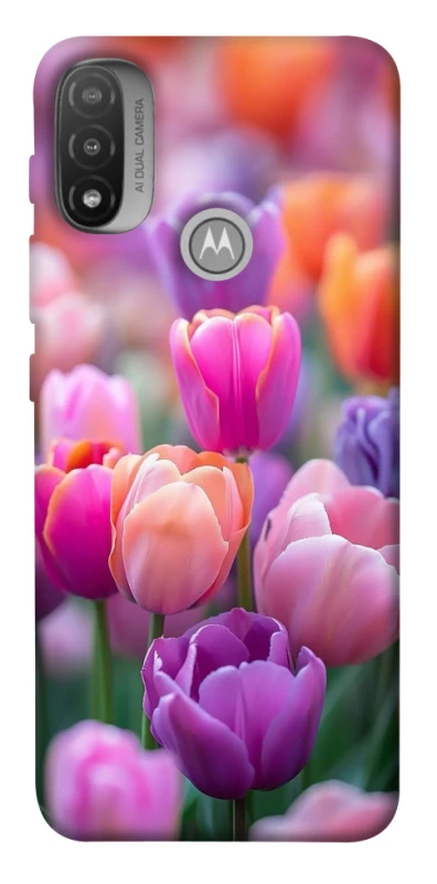 Чохол на Motorola Moto E20 Тюльпанове поле фото 1 з 1