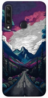 Чехол на Huawei Y6p Нарисованные горы фото 1 из 1