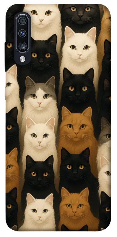 Чехол на Samsung Galaxy A70 (A705F) Colorful Cat Collage фото 1 Чехол на Samsung Galaxy A70 (A705F) Colorful Cat Collage фото 1 из 1