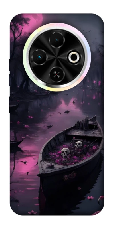 Чехол на TECNO Spark 30C Boat and flamingo фото 1 из 1