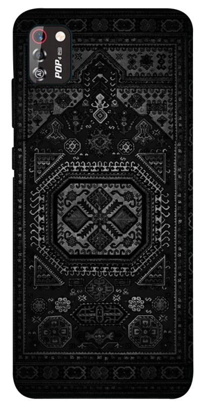 Чехол на TECNO POP 4 Pro Черный ковер фото 1 из 1