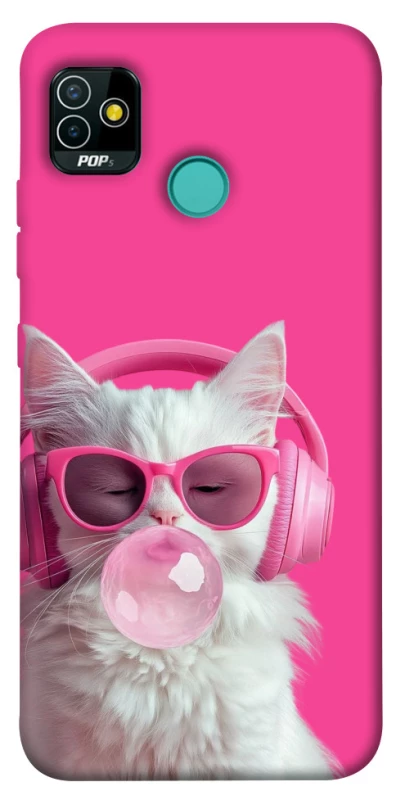 Чохол на TECNO POP 5 Pink kitty фото 1 Чохол на TECNO POP 5 Pink kitty фото 1 з 1