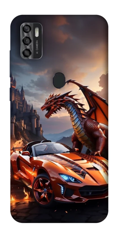 Чохол на ZTE Blade A7s (2020) Сar and dragon фото 1 з 1