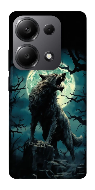Чохол на Xiaomi Redmi Note 13 Pro 4G Вовк під місяцем фото 1 з 1