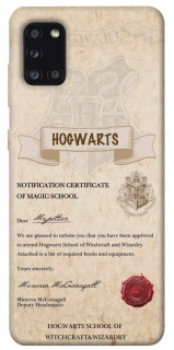 Чехол на Samsung Galaxy A31 The Hogwarts acceptance letter фото 1 из 1