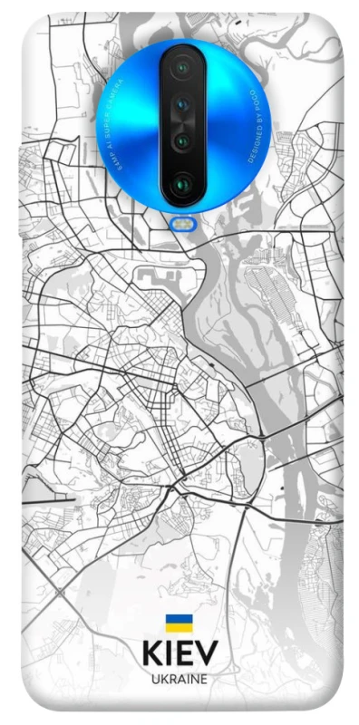 Чехол на Xiaomi Poco X2 Kiev white map фото 1 из 1