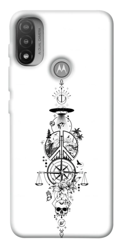 Чехол на Motorola Moto E20 Tattoo ver.7 фото 1 из 1