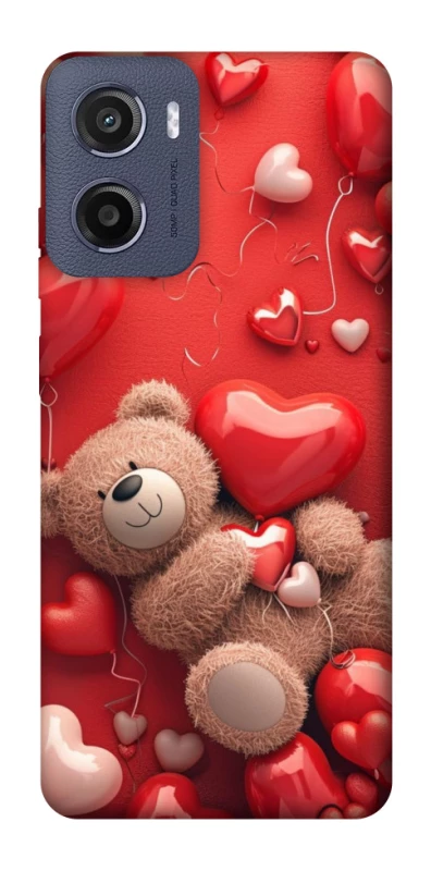 Чохол на Motorola Moto G05 bear in hearts фото 1 з 1