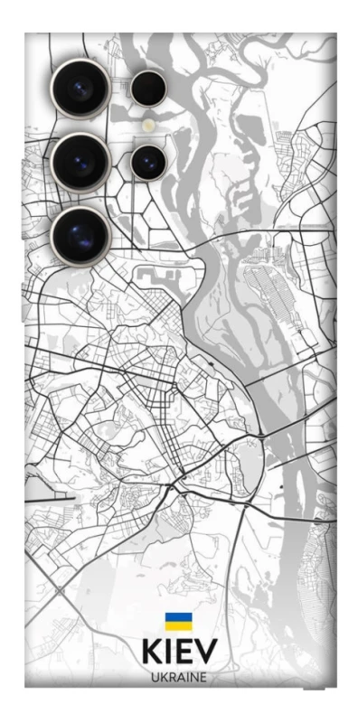 Чохол на Samsung Galaxy S25 Ultra Kiev white map фото 1 з 1