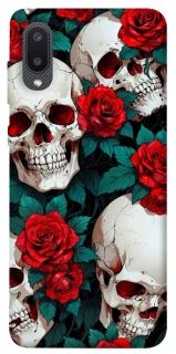 Чохол на Samsung Galaxy A02 skull and rose фото 1 з 1