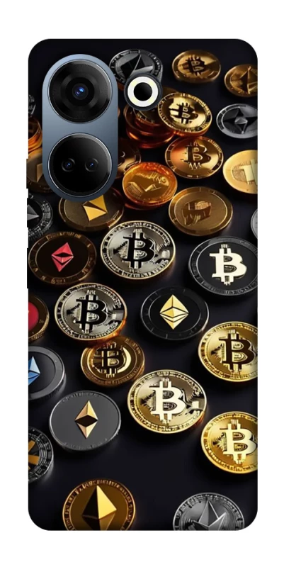 Чохол на TECNO Camon 20 Pro (CK7n) Many coins фото 1 з 1