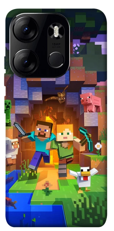 Чехол на Tecno Spark Go 2023 Minecraft game фото 1 из 1