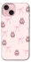Чехол на Apple iPhone 15 (6.1") Pink bows and Labubus фото 1 из 1