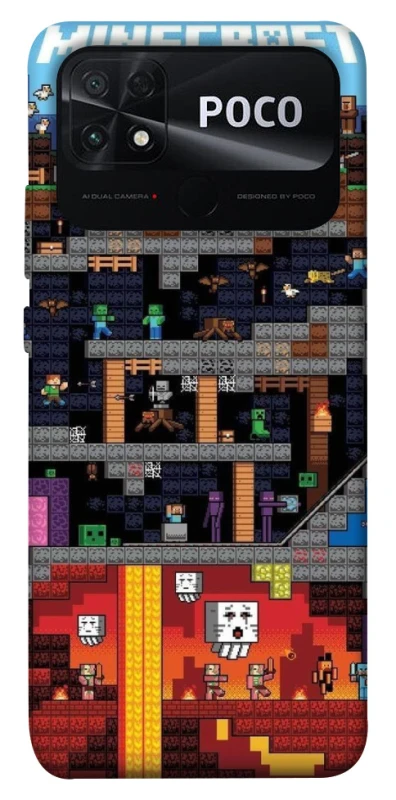 Чохол на Xiaomi Poco C40 Minecraft фото 1 з 1