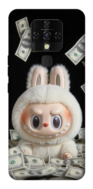 Чохол на TECNO Camon 16 SE Dollar Labubu фото 1 з 1