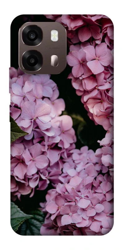 Чохол на Oppo A6 Рожеві гартензії фото 1 з 2