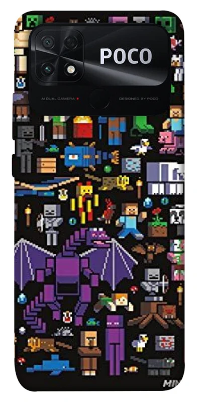 Чохол на Xiaomi Poco C40 Minecraft v5 фото 1 з 1