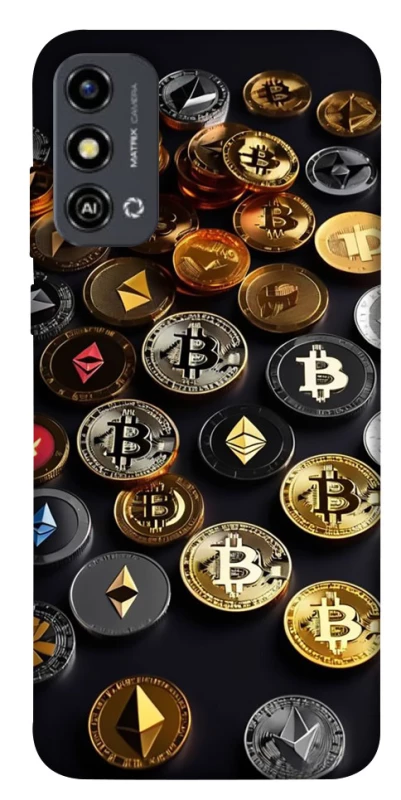 Чехол на ZTE Blade A53 Many coins фото 1 из 1