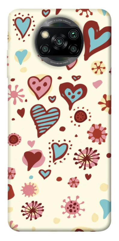Чохол на Xiaomi Poco X3 NFC / Poco X3 Pro Pretty hearts фото 1 з 1