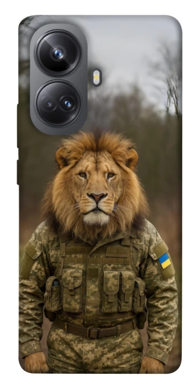 Чехол на Realme 10 Pro+ Лев защитник фото 1 из 1