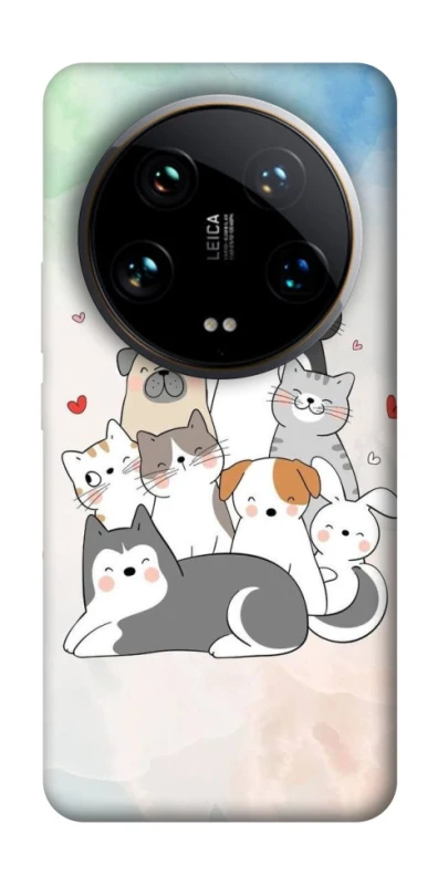 Чохол на Xiaomi 14 Ultra Funny Pets ver.2 фото 1 з 1