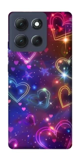 Чехол на Motorola Moto G86 Power Drawn hearts фото 1 из 1