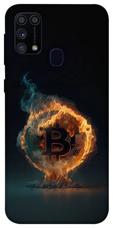 Чохол на Samsung Galaxy M31 Fire Bitcoin фото 1 з 1