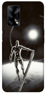 Чохол на Oppo A74 4G Срібний серфер фото 1 з 1