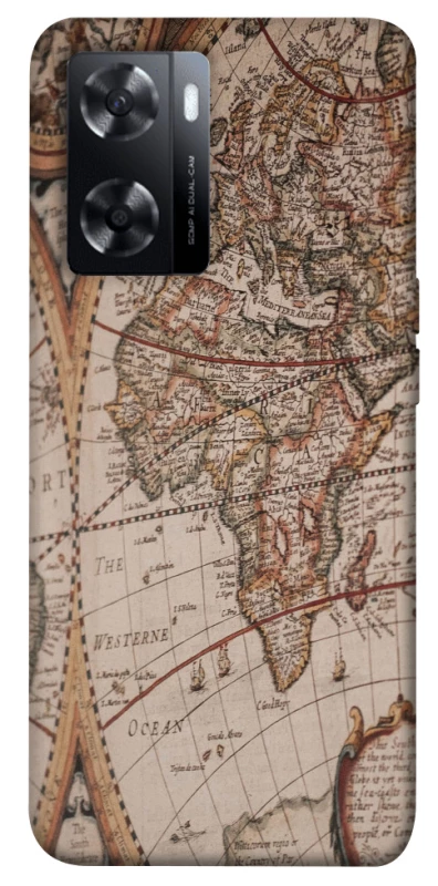 Чехол на Oppo A77s Карта путешествий фото 1 из 1