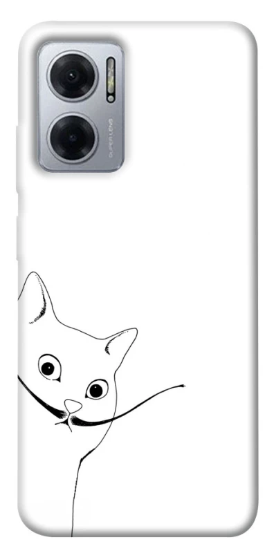 Чехол на Xiaomi Redmi Note 11E Кот Дали фото 1 из 1