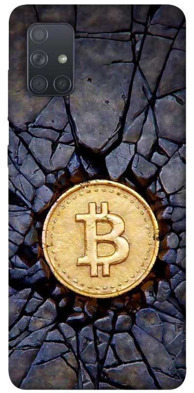 Чохол на Samsung Galaxy A71 Bitcoin cracks фото 1 з 1