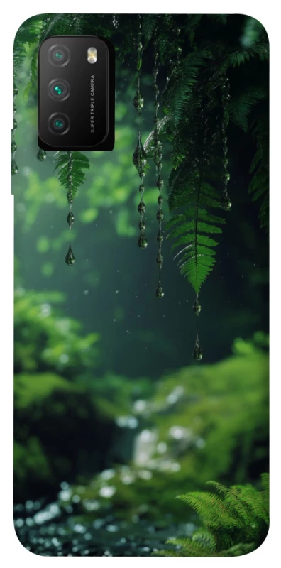 Чехол на Xiaomi Poco M3 rain forest фото 1 из 1