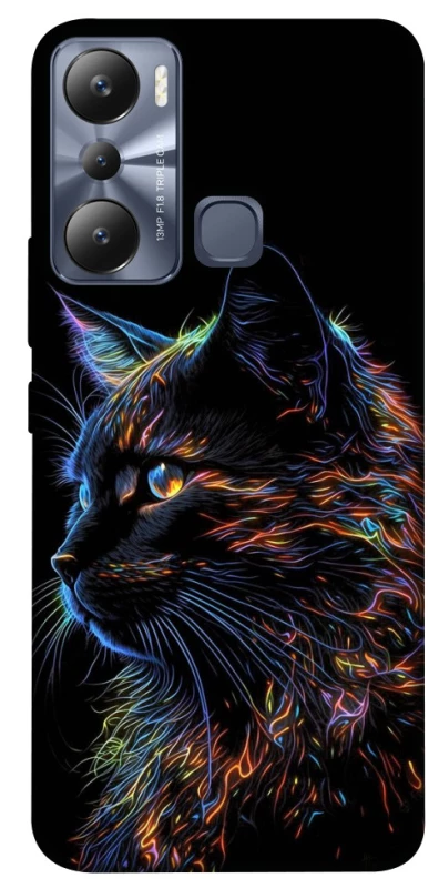 Чохол на Infinix Hot 20i Чорний кіт фото 1 з 1