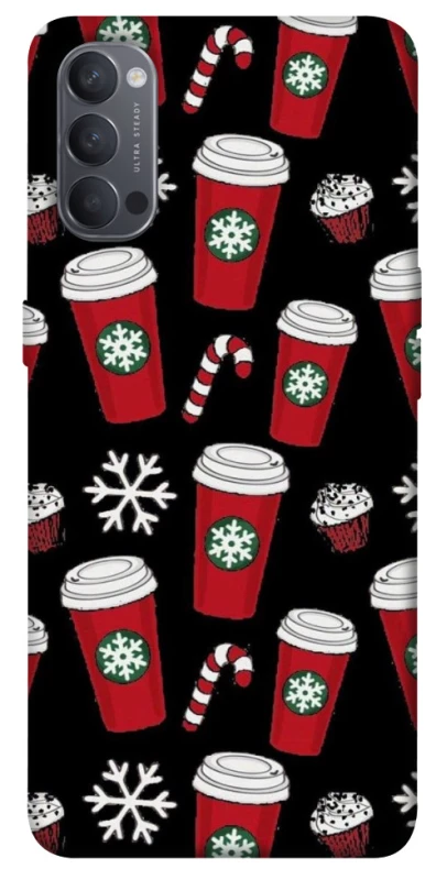 Чехол на Oppo Reno 4 Новогодний v40 фото 1 из 1