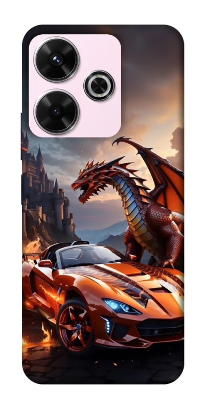 Чохол на Xiaomi Poco M6 4G Сar and dragon фото 1 з 1