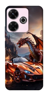 Чохол на Xiaomi Poco M6 4G Сar and dragon фото 1 з 1
