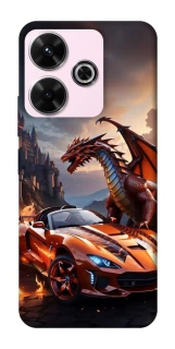 Чохол на Xiaomi Redmi 13 4G Сar and dragon фото 1 з 1