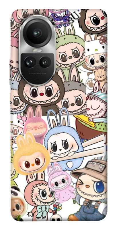 Чохол на Oppo Reno 10 All Labubus фото 1 з 1