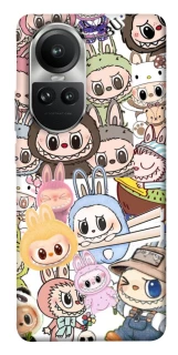 Чехол на Oppo Reno 10 All Labubus фото 1 из 1