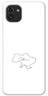 Чохол на Samsung Galaxy A03 Ukraine map фото 1 з 1