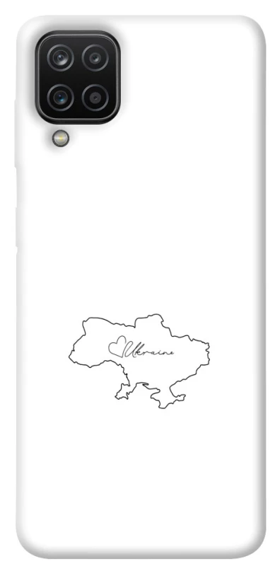 Чохол на Samsung Galaxy A12 Ukraine map фото 1 з 1