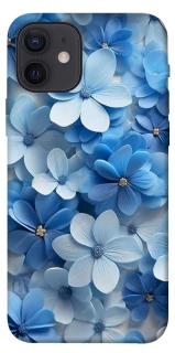 Чехол на Apple iPhone 12 (6.1") Синие цветы фото 1 из 1