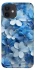 Чехол на Apple iPhone 12 (6.1") Синие цветы фото 1 из 1