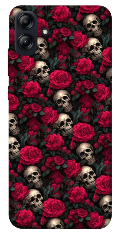 Чехол на Samsung Galaxy A04e Черепа и розы фото 1 из 1